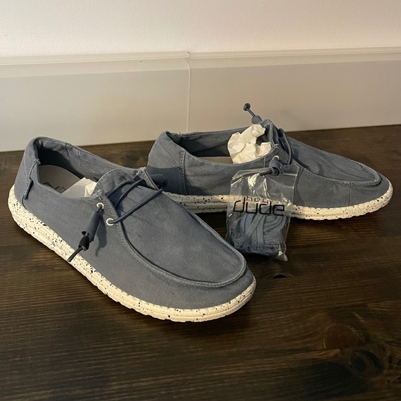 Hey Dude Wendy Steel Blue Size 11 - Picture 1 of 8